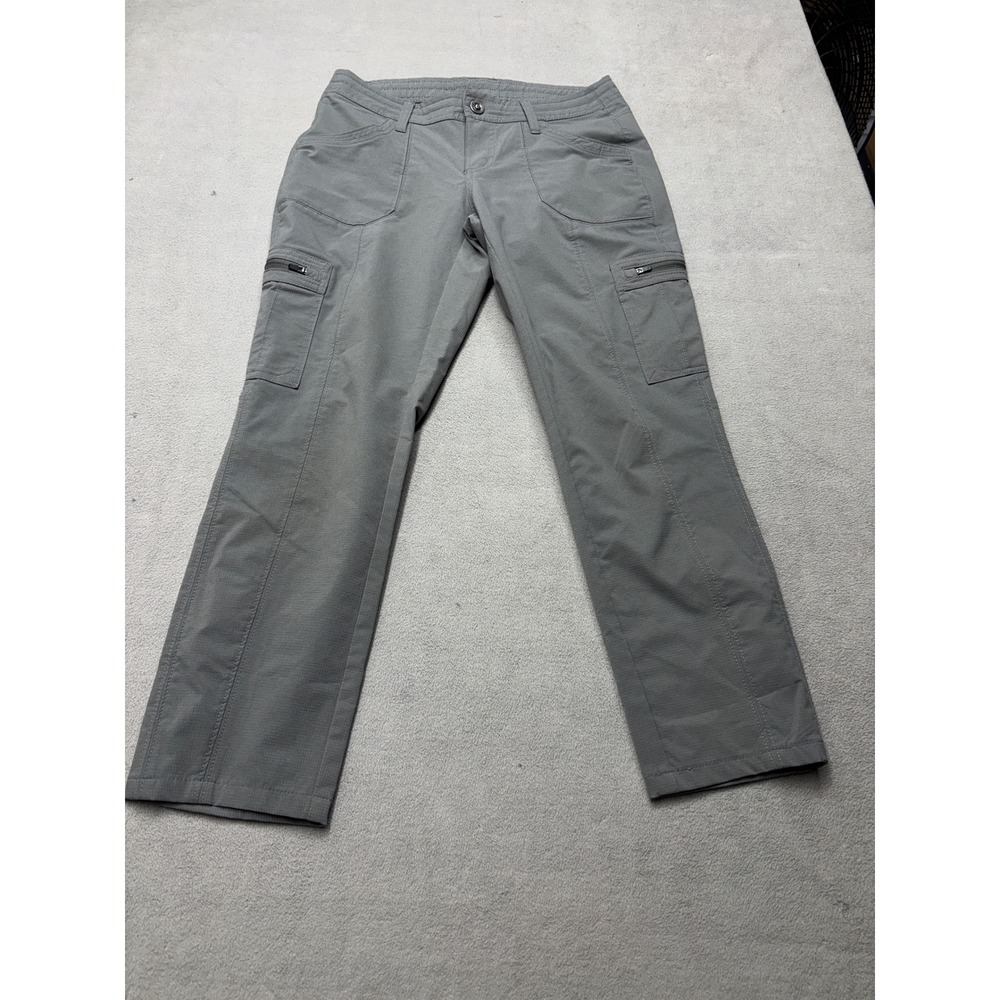 KUHL Splash Gray Cargo Hiking Horizon Hiking Pants Womens 4 Short Ripstop 6276